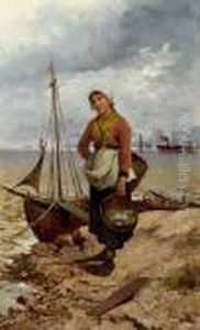 Madchen Im Hafen by Adolf Kaufmann