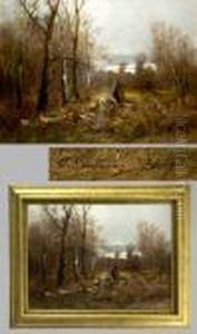 Romantische Herbstliche Waldlandschaft Romantische Herbstliche Waldlandschaft