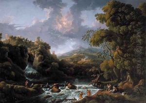 A Scene in the Roman Campagna c. 1736 by Jan Frans Van Bloemen (Orizzonte)