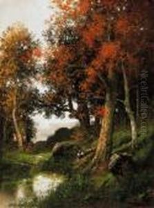 Autumn Forest by Adolf Kaufmann