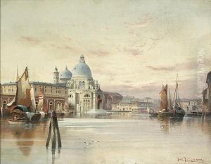 A View Of Santa Maria Della Salute Atsunset