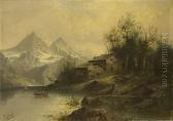 Hutte An See In Den Alpen - view 1