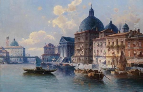 Circle Canal In Venice - view 1