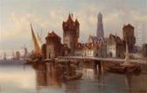 Hollandische Hafenstadt" by Karl Kaufmann