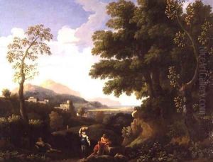 Classical Landscape with Figures 2 by Jan Frans Van Bloemen (Orizzonte)