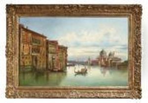 Der Canal Grande In Venedig Mit
Blick Auf Die Dogana Und Die Kirche Sata Maria Della Salute by Karl Kaufmann