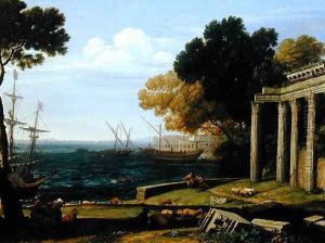 View of the Sea, Port and Amphitheatre of Pola by Jan Frans Van Bloemen (Orizzonte)