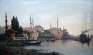View Of Constantinople by Karl Kaufmann