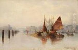 Sudlicher Hafen Von Venedig by Karl Kaufmann