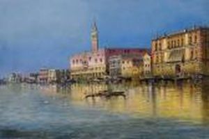 Venedig Mit Blick Auf Den Dogenpalast