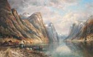 Fjordlandschaft An Einem Sommertag