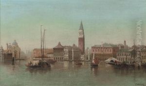 Vessels Before The Molo, Venice by Karl Kaufmann