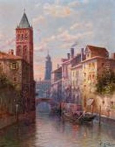 Ein Kanal In Venedig by Karl Kaufmann