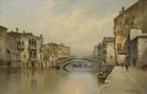 Venezianischer Kanal. by Karl Kaufmann