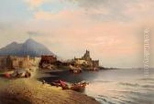 Torre Del Greco Sul Golfo Di Napoli by Karl Kaufmann