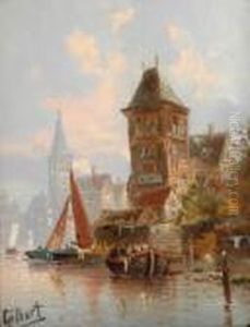 Belgian Town From The River