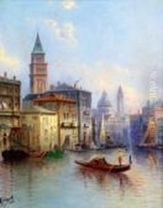 Wien Gondel Auf Dem Canale Grande Invenedig