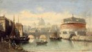 Blick Auf Die Engelsburg by Karl Kaufmann