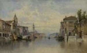 Venezianischer Kanal. by Karl Kaufmann