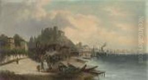 A Market Town On The Golden Horn by Karl Kaufmann