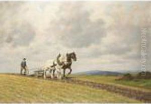 Ploughing The Fields by Karl Kaufmann