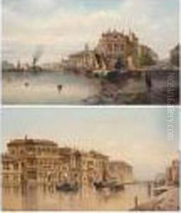 The Grand Canal, Venice; The Port Of Meisina by Karl Kaufmann