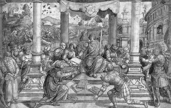 Romulus Gives Laws to the Roman People 1524 - view 1