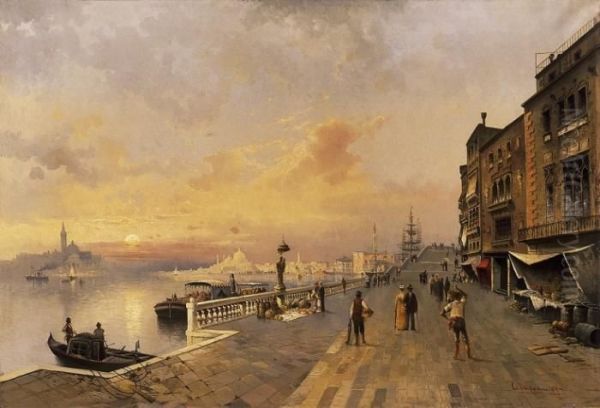 View Of Venice, The San Giorgio
Maggiore And The Sta Maria Della Salute In The Background - view 1