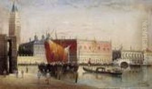 The View Of Venice With The Doge Palace by Karl Kaufmann