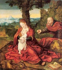 Rest on the Flight into Egypt by Bernaert van Orley