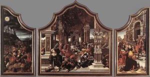 Triptych of Virtue of Patience 1521 by Bernaert van Orley