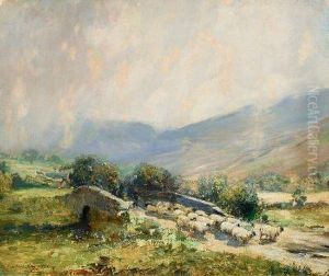 Schafe In Den Highlands by Archibald Kay