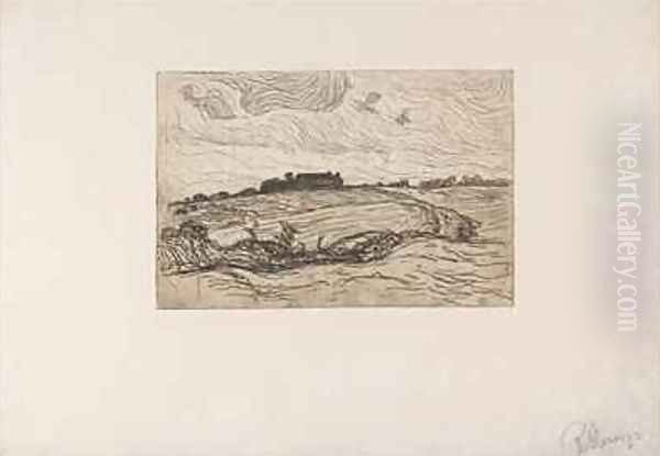 Paysage avec maisons sur une colline 1893 - view 1