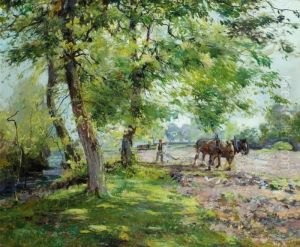 Ploughing by Archibald Kay