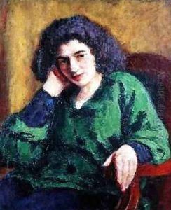 Portrait of Renee Honta 1920 by Roderic O'Conor