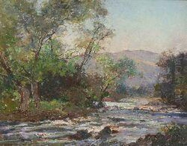 Evening On The River Leny, Ben Ledi In The Distance - view 1