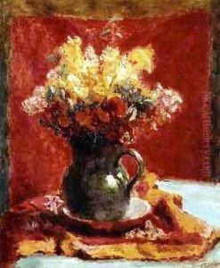 Green Jug with Flowers by Roderic O'Conor