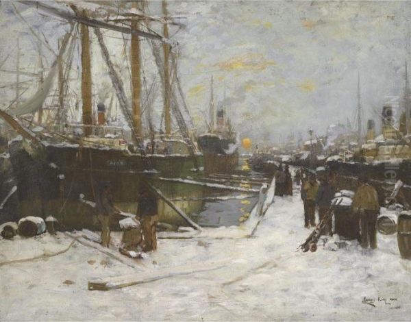 In Winter, River Clyde - view 1