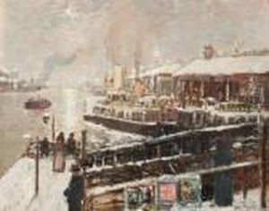L'embarcadere Sous La Neige
