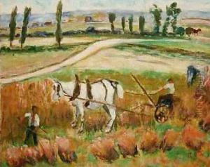 Harvesting with a White Horse by Roderic O'Conor