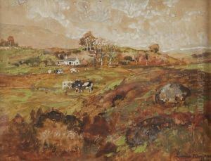 Cattle By A Farm