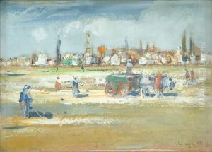 Horse And Cart Before Atown