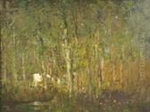 Grazing, A Woodland Scene