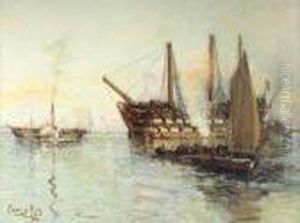 Last Moorings Off Liverpool by James Kay
