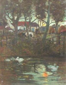 Duckpond By Moonlight by James Kay