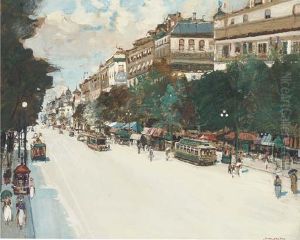 Boulevard Montmartre, Paris by James Kay