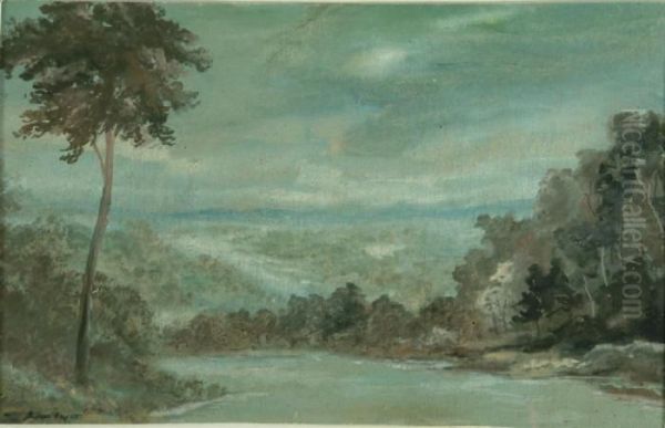 A Moonlit Riverscene - view 1