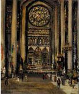 The Interior Of Rouen Cathedral