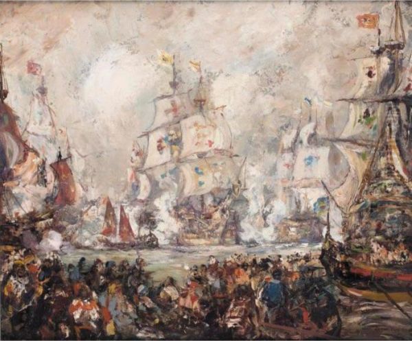 The Naval Engagement - view 1
