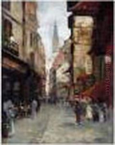 Rue Saint Romain, Rouen by James Kay